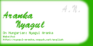 aranka nyagul business card